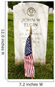 American Flag Rests Front Wall Decal