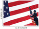 Airman Posts American Flag Wall Decal