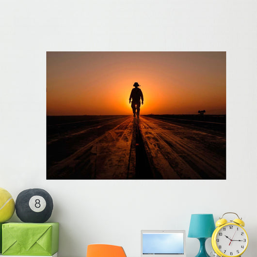Sailor Walks Catapults Flight Wall Decal