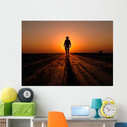 Sailor Walks Catapults Flight Wall Decal