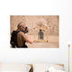 Soldier Fires Three round Wall Decal