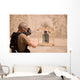 Soldier Fires Three round Wall Decal