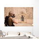 Soldier Fires Three round Wall Decal