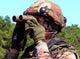 Soldier Scans Area for Wall Decal