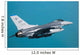 F-16 Fighting Falcon Flight Wall Decal Design 1