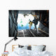 Pararescuemen Perform Static-line Jump Wall Decal