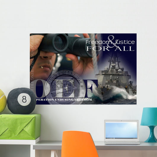 Illustration Crew Members Involved Wall Decal