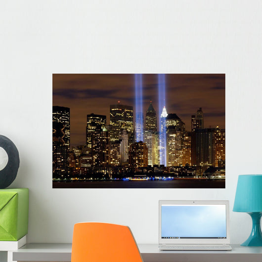 Tribute Light Memorial Wall Decal