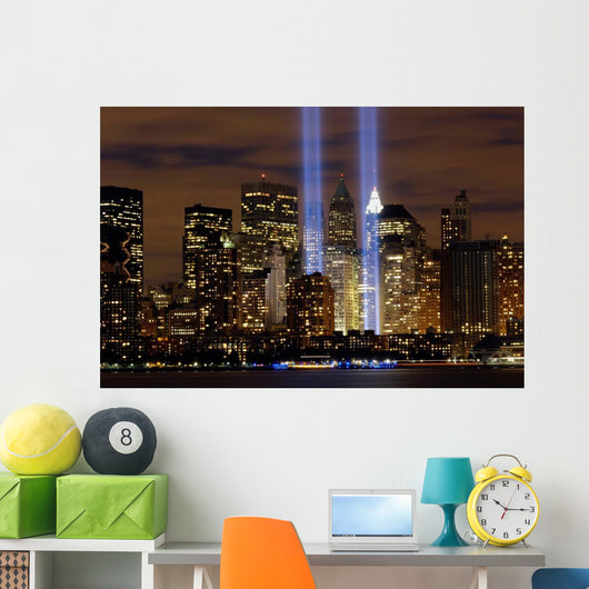 Tribute Light Memorial Wall Decal