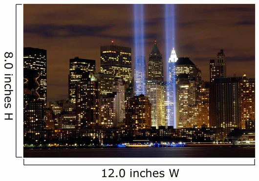 Tribute Light Memorial Wall Decal