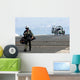 Pilot Walks across Flight Wall Decal