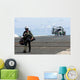 Pilot Walks across Flight Wall Decal