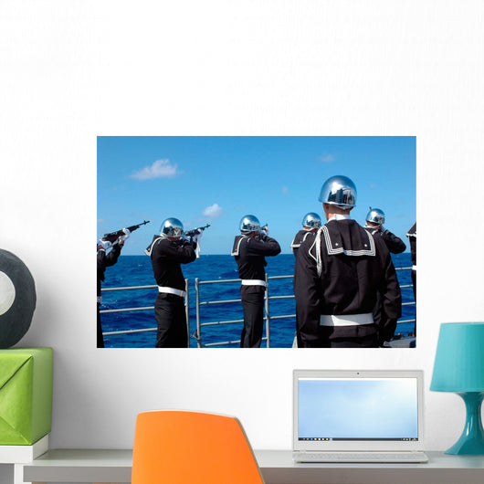 Sailors Fire Gun Salute Wall Decal