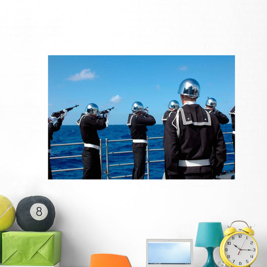 Sailors Fire Gun Salute Wall Decal