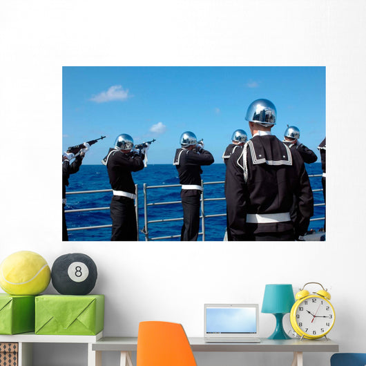 Sailors Fire Gun Salute Wall Decal
