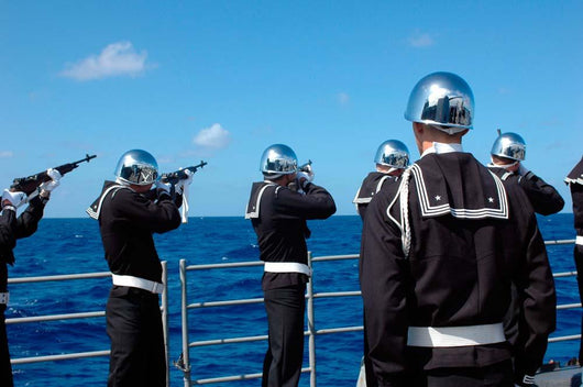 Sailors Fire Gun Salute Wall Decal