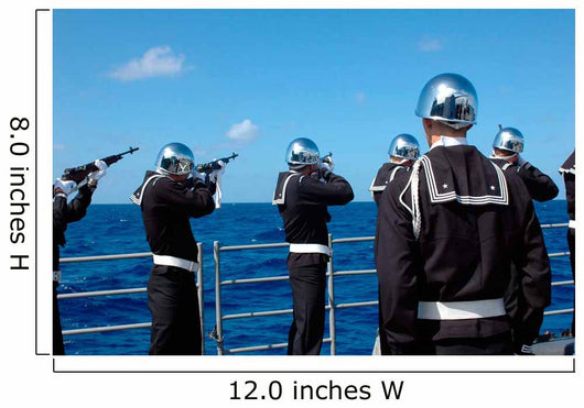 Sailors Fire Gun Salute Wall Decal