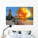 Battleship Uss Wisconsin Fires Wall Decal Design 2