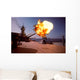 Battleship Uss Wisconsin Fires Wall Decal Design 1