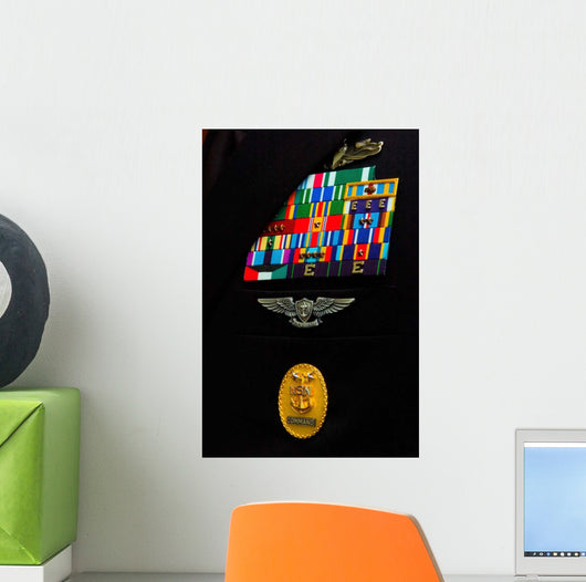 Command Master Chief Badge Wall Decal