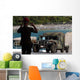 Specialist Directs Humvee aboard Wall Decal