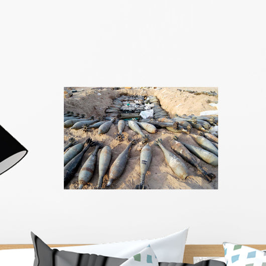 Mortar Rounds Ammunition and Wall Decal