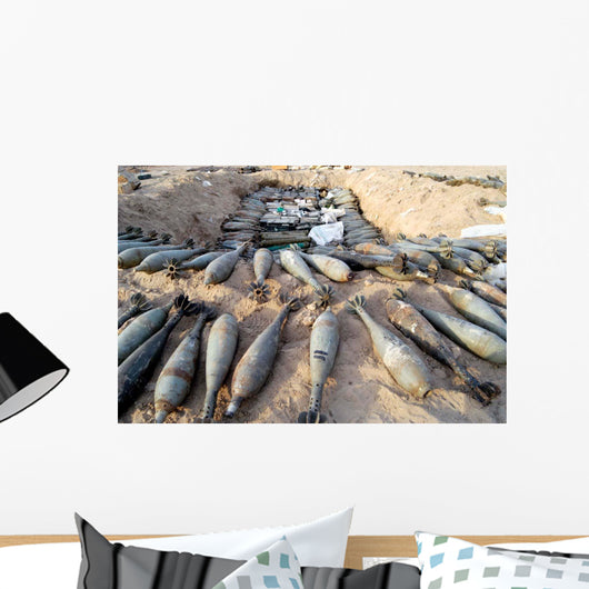 Mortar Rounds Ammunition and Wall Decal