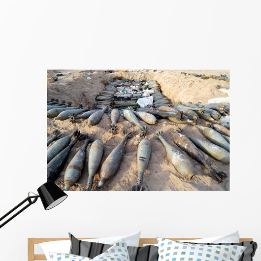 Mortar Rounds Ammunition and Wall Decal