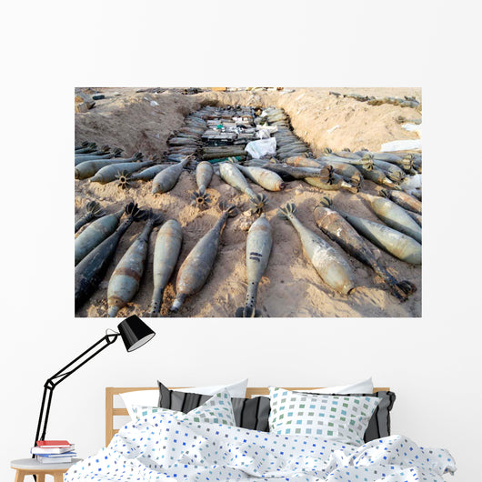Mortar Rounds Ammunition and Wall Decal