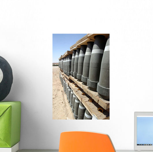 Rows Ammunition Are Stacked Wall Decal