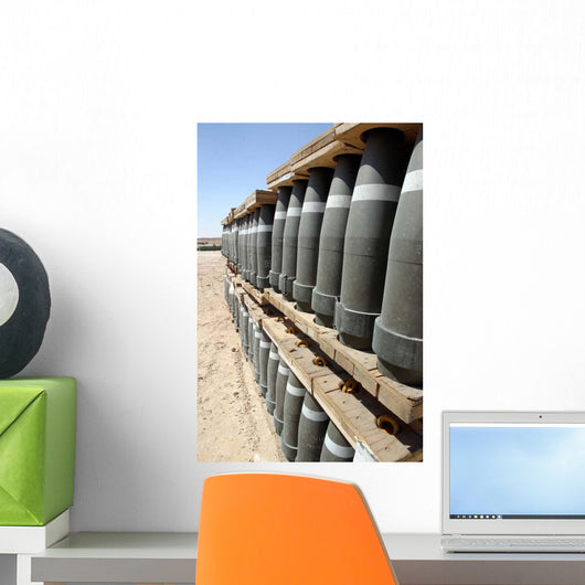 Rows Ammunition Are Stacked Wall Decal