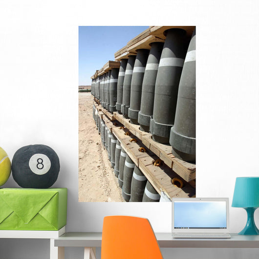Rows Ammunition Are Stacked Wall Decal