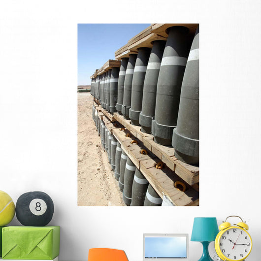Rows Ammunition Are Stacked Wall Decal