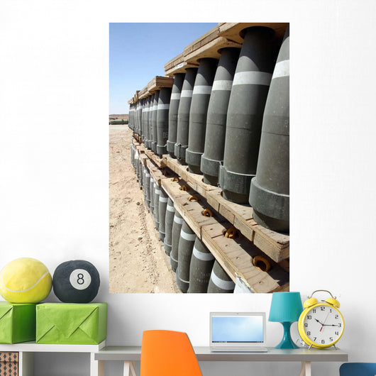 Rows Ammunition Are Stacked Wall Decal