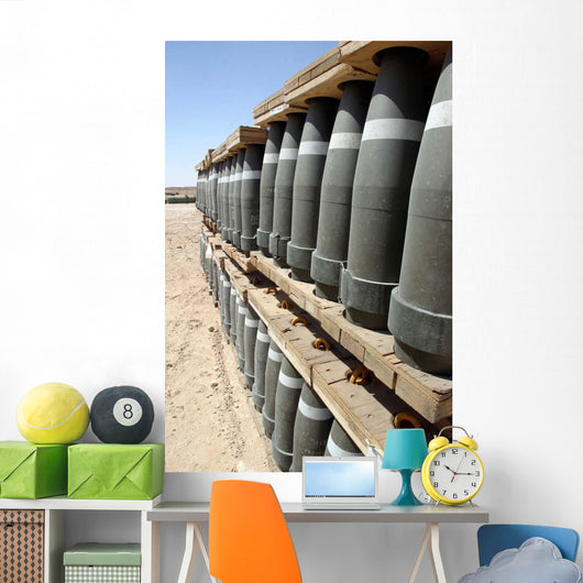 Rows Ammunition Are Stacked Wall Decal