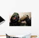 Marine Drinks Water from Wall Decal