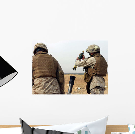Marine Prepares to Drop Wall Decal