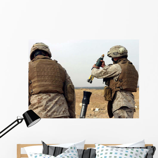 Marine Prepares to Drop Wall Decal