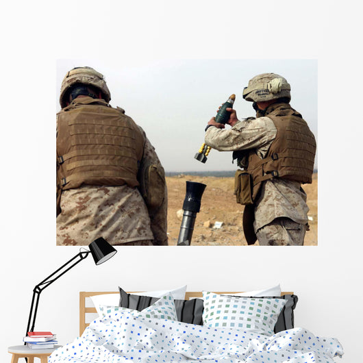 Marine Prepares to Drop Wall Decal