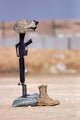 Boots Rifle Dog Tags Wall Decal