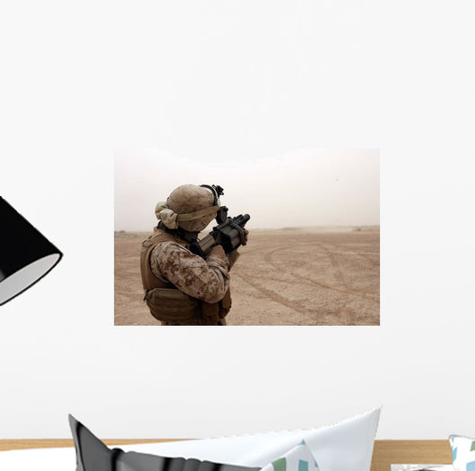 Marine Fires M-32 Multiple Wall Decal