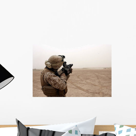 Marine Fires M-32 Multiple Wall Decal