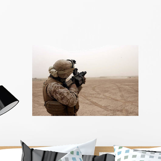 Marine Fires M-32 Multiple Wall Decal