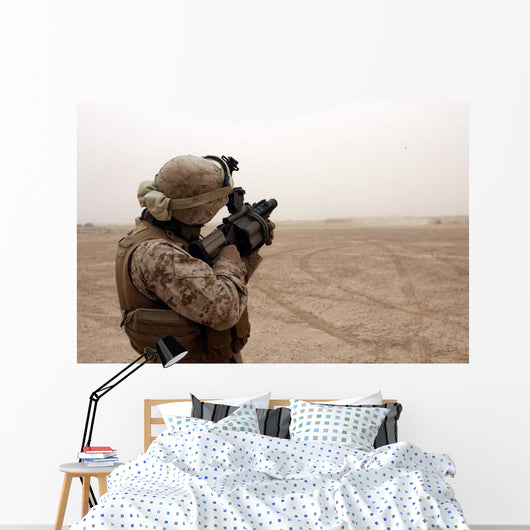 Marine Fires M-32 Multiple Wall Decal