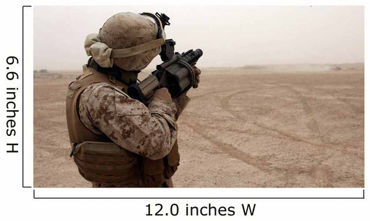 Marine Fires M-32 Multiple Wall Decal