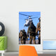 Personnel Walk toward Ch-46e Wall Decal