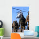Personnel Walk toward Ch-46e Wall Decal