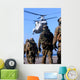 Personnel Walk toward Ch-46e Wall Decal