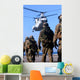 Personnel Walk toward Ch-46e Wall Decal