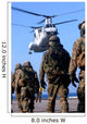 Personnel Walk toward Ch-46e Wall Decal